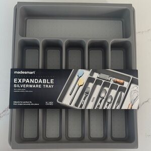 Expandable Silverware Tray - Gray